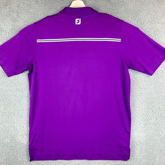 Footjoy Shirt Men Large Purple Golf Polo Golfer FJ Stretch Preppy The Highlands - Picture 7 of 14